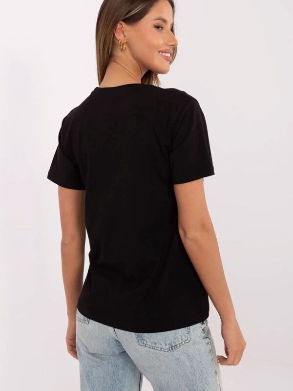 Tshirt Damski Model CLM-TS-1663.96 Black - Factory Price - obrazek 3