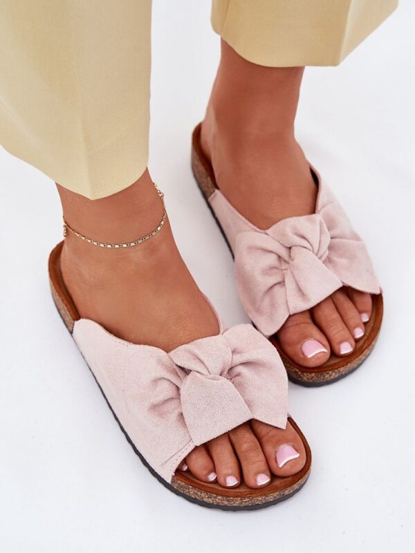 Sandał Klapki Model Seressa WD293 Light Pink - Step in style - obrazek 3