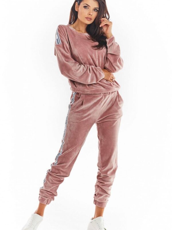 Spodnie Damskie Model A375 Powder Pink - awama