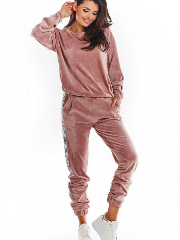 Spodnie Damskie Model A375 Powder Pink - awama - obrazek 2