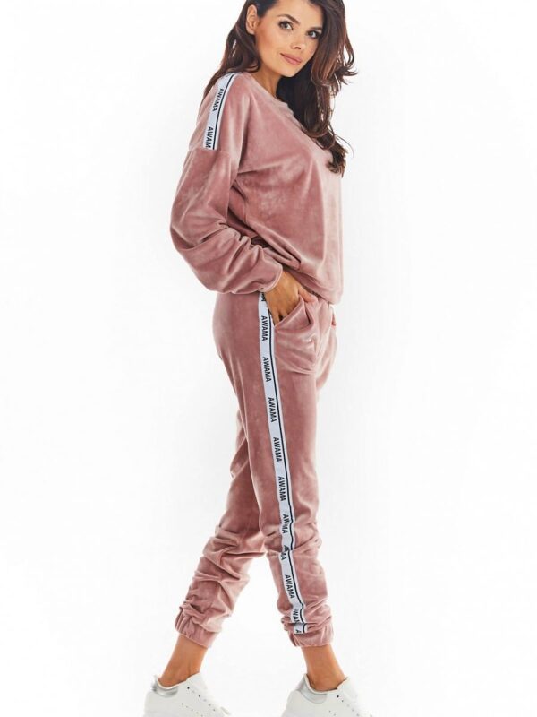 Spodnie Damskie Model A375 Powder Pink - awama - obrazek 3