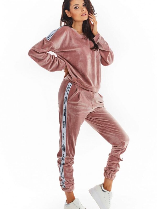 Spodnie Damskie Model A375 Powder Pink - awama - obrazek 4