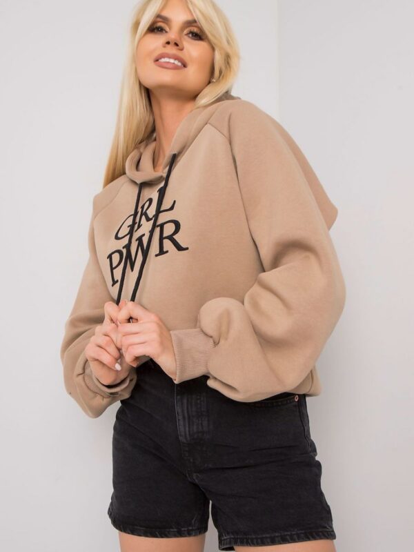 Bluza Damska Model EM-BL-651/3.39X Dark Beige - Ex Moda