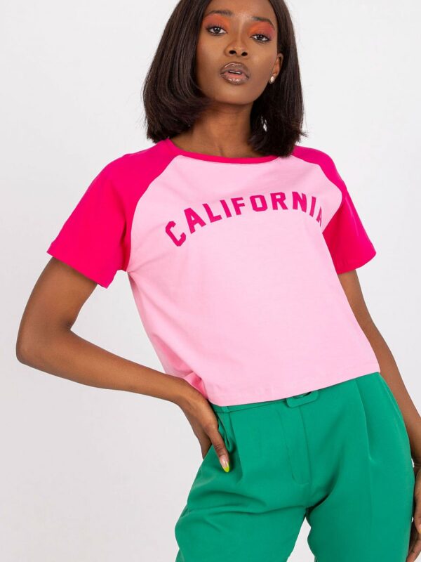 T-shirt Damski model FA-TS-7708.44 Fuksja - Fancy - obrazek 2