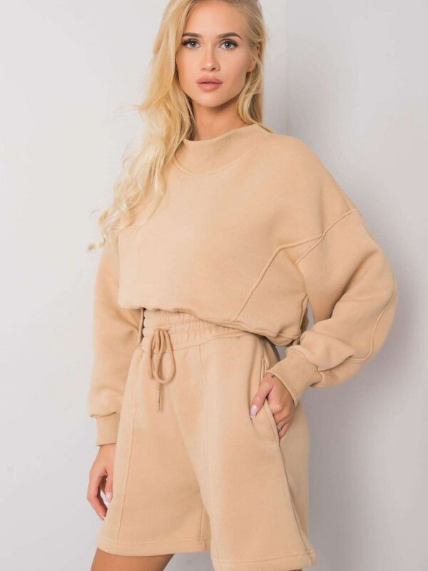 Szorty Damskie Model RV-SN-6992-1.84 Camel - BFG - obrazek 3