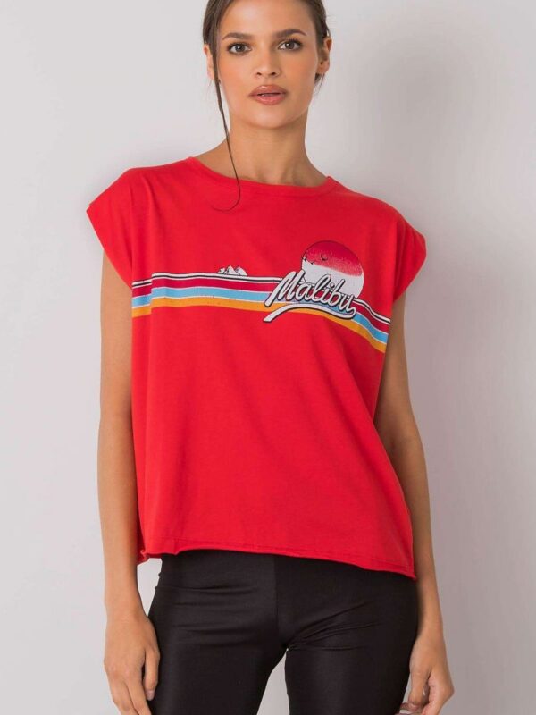 Tshirt Damski Model FA-BZ-7139.73P Red - Fancy