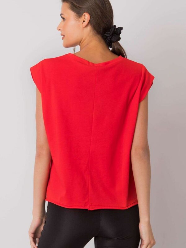 Tshirt Damski Model FA-BZ-7139.73P Red - Fancy - obrazek 3