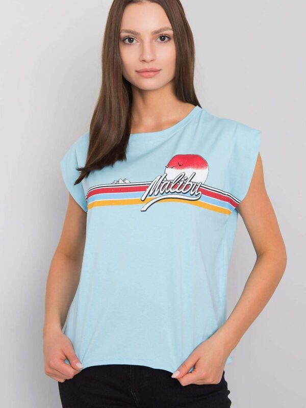 Tshirt Damski Model FA-BZ-7139.73P Light Blue - Fancy