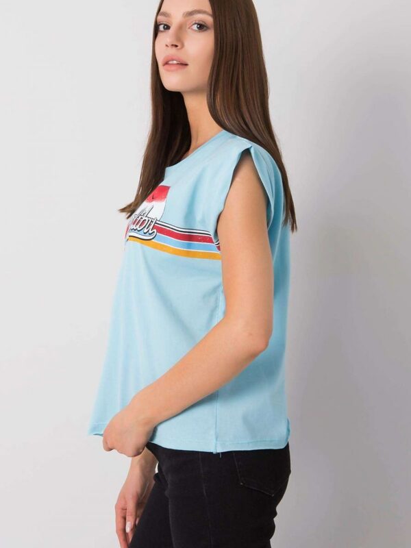 Tshirt Damski Model FA-BZ-7139.73P Light Blue - Fancy - obrazek 3