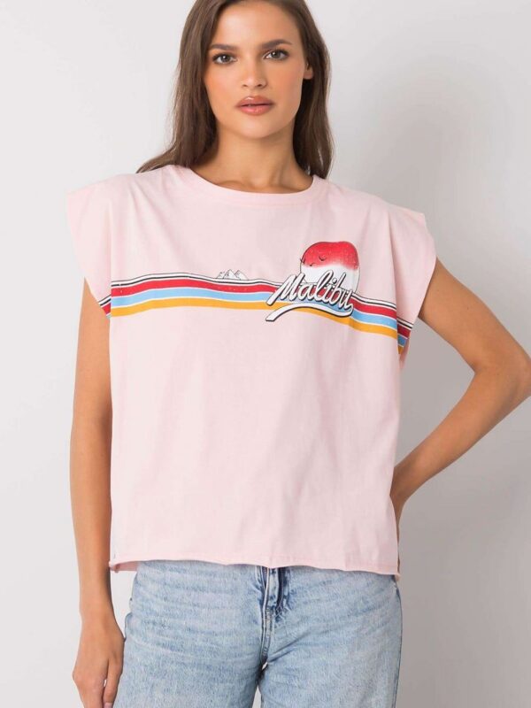 Tshirt Damski Model FA-BZ-7139.73P Light Pink - Fancy