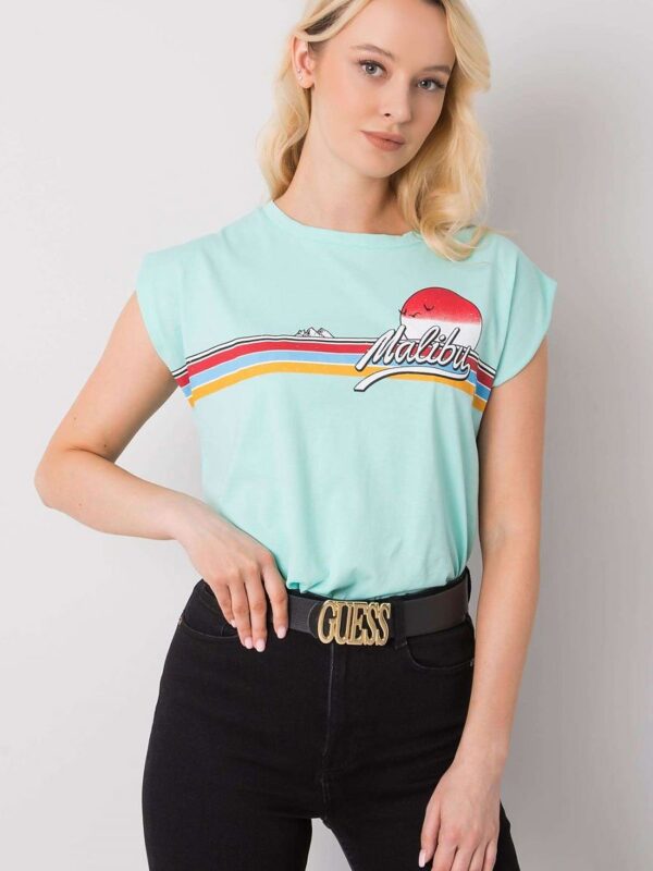 Tshirt damski Model FA-BZ-7139.73P Mint - Fancy - obrazek 2