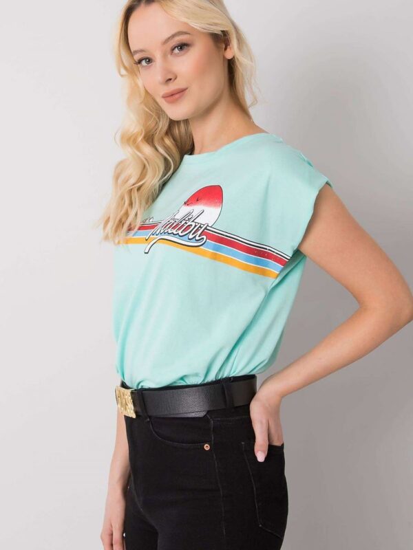 Tshirt damski Model FA-BZ-7139.73P Mint - Fancy - obrazek 3
