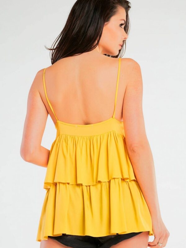 Bluzka Model A432 Yellow - awama - obrazek 3