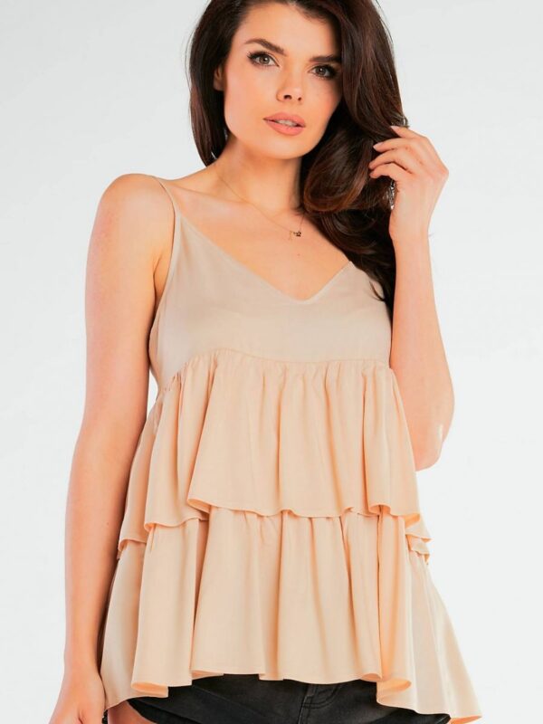Bluzka Model A432 Beige - awama