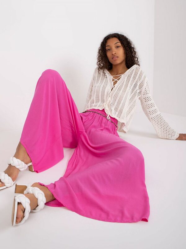 Spodnie Damskie Model TW-SP-BI-81733.14 Pink - Och Bella - obrazek 2