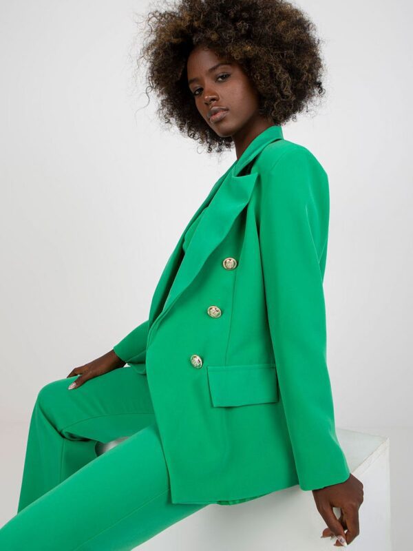 Marynarka Damska Model DHJ-MA-15555.00P Green - Italy Moda