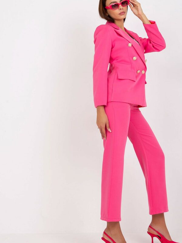 Marynarka Damska Model DHJ-MA-15555.00P Dark Pink - Italy Moda - obrazek 3