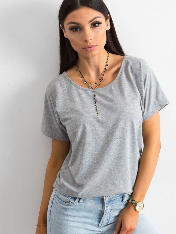 T-shirt Damski Model RV-TS-4693.20 Grey - BFG