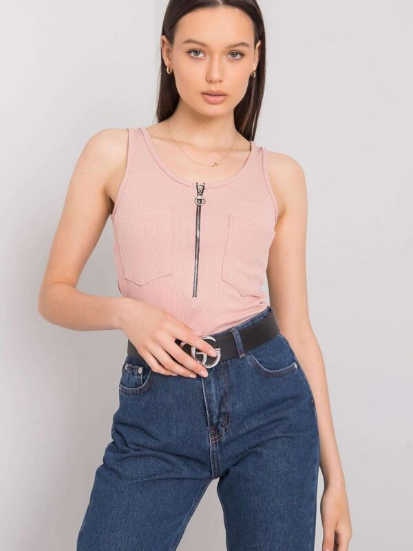 Koszulka Top Model DHJ-TP-13287.36P Light Pink - Italy Moda