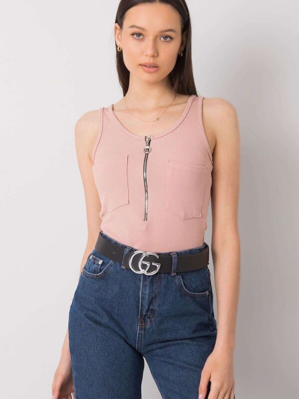 Koszulka Top Model DHJ-TP-13287.36P Light Pink - Italy Moda - obrazek 2