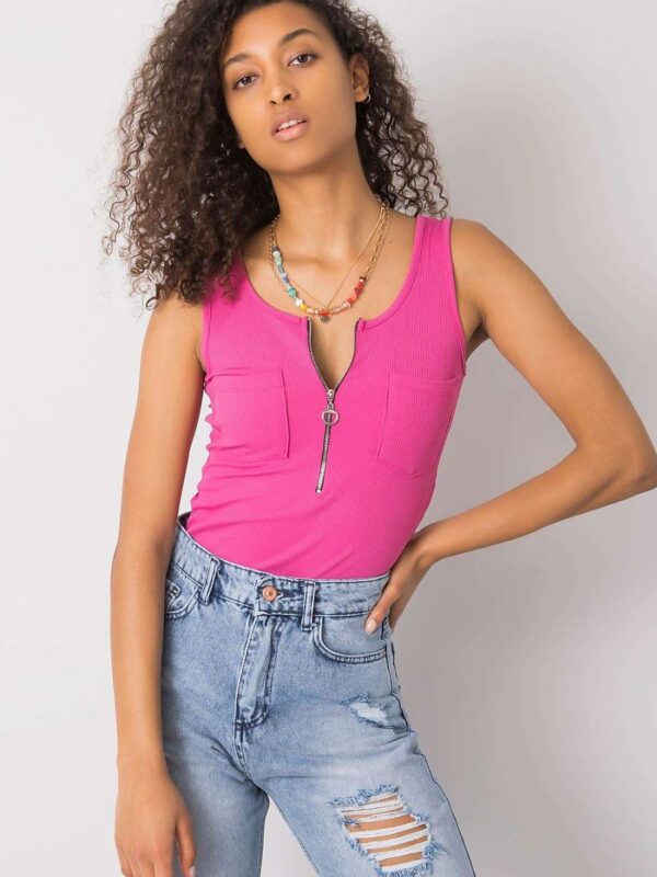 Koszulka Top MOdel DHJ-TP-13287.36P Pink - Italy Moda - obrazek 2