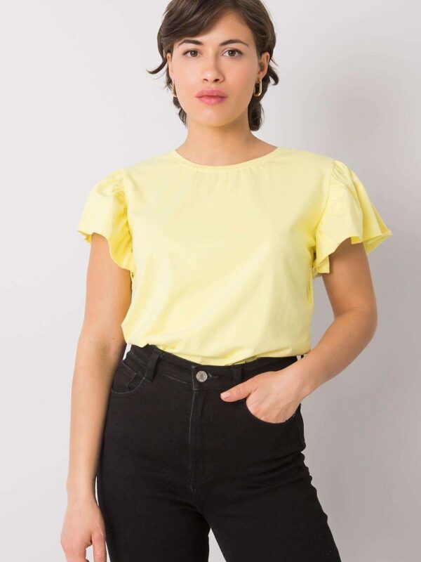 Bluzka Model FA-BZ-7041.19 Light Yellow - Fancy