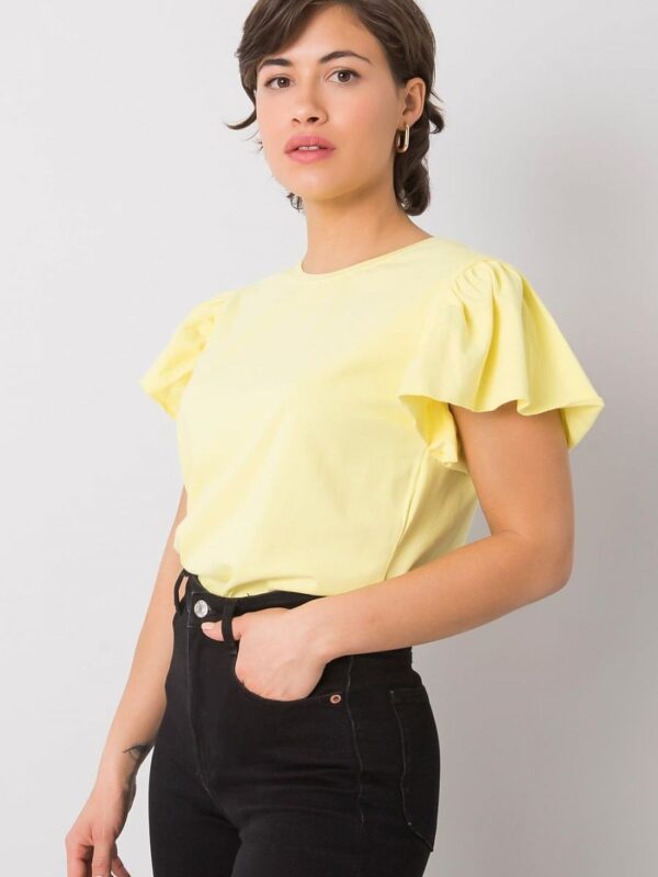 Bluzka Model FA-BZ-7041.19 Light Yellow - Fancy - obrazek 3