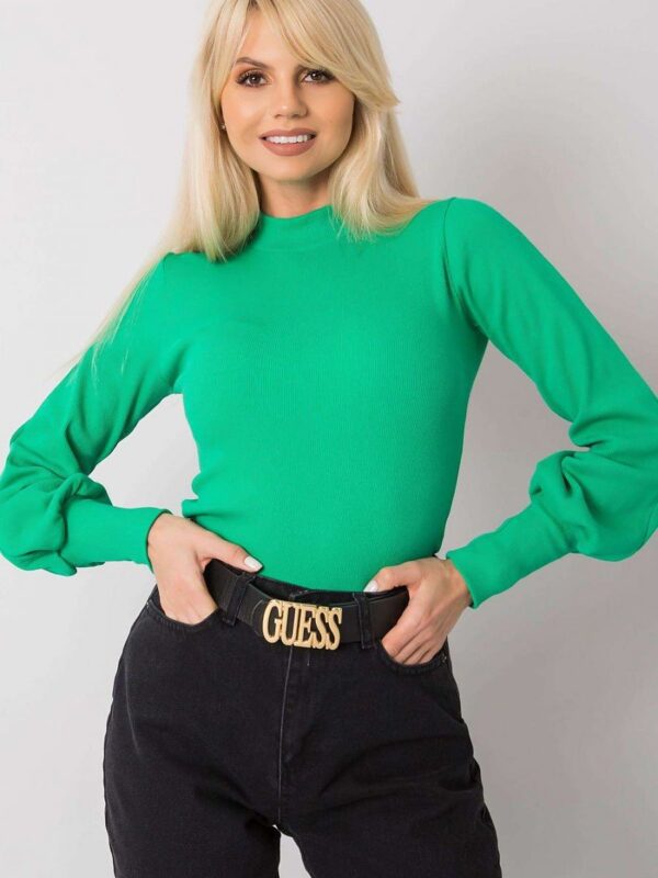 Bluzka Model RV-BZ-5223.15 Green - Rue Paris