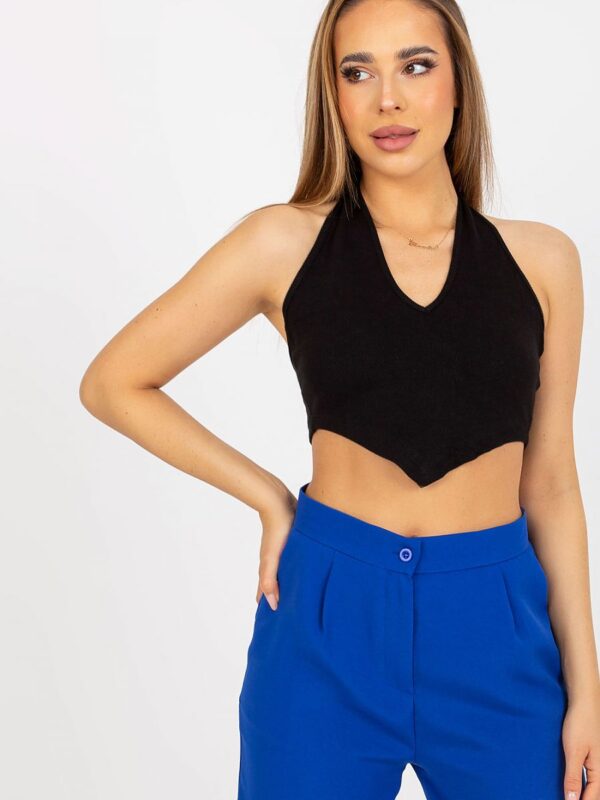 Koszulka Top Model RV-TP-8012.18 Black - Rue Paris