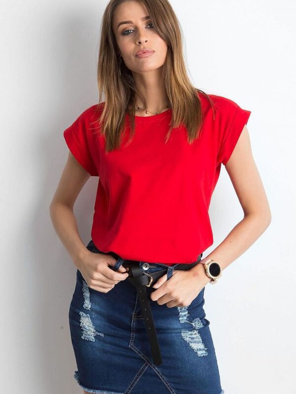 T-shirt Damski Model RV-TS-4833.01P Red - BFG