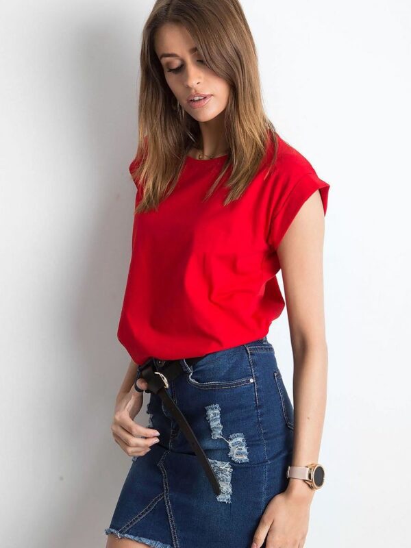 T-shirt Damski Model RV-TS-4833.01P Red - BFG - obrazek 2