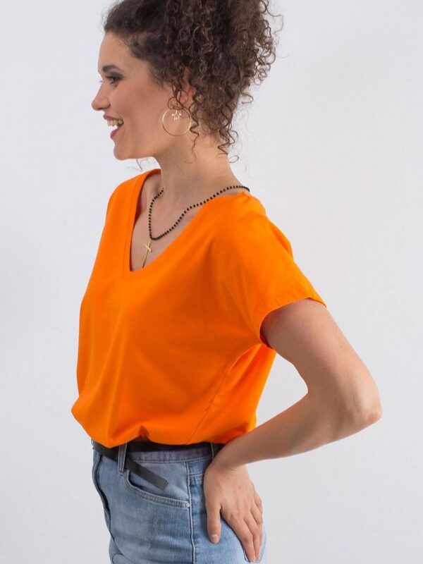 T-shirt Damski Model RV-TS-4832.39P Orange - BFG - obrazek 2