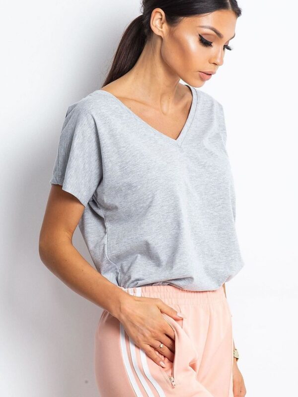 T-shirt Damski Model RV-TS-4832.26P Grey - BFG - obrazek 3