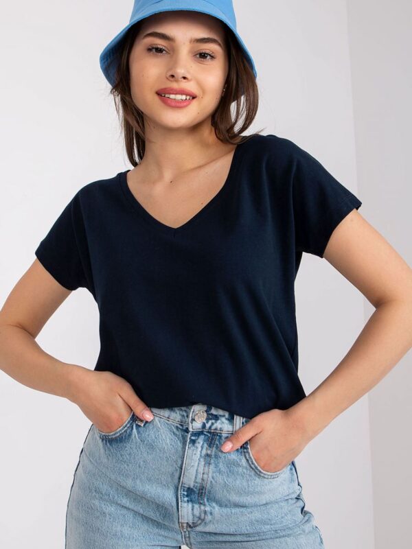 T-shirt Damski Model RV-TS-4832.42P Navy - BFG