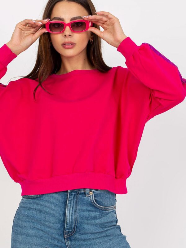 Bluza Damska Model RV-BL-8067.88 Fuksja - Rue Paris - obrazek 3