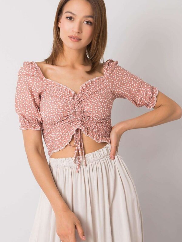 Bluzka Model RO-BZ-2516-6.79P Dark Pink - Rue Paris
