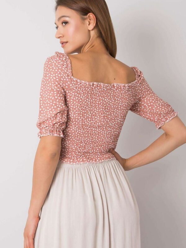Bluzka Model RO-BZ-2516-6.79P Dark Pink - Rue Paris - obrazek 3