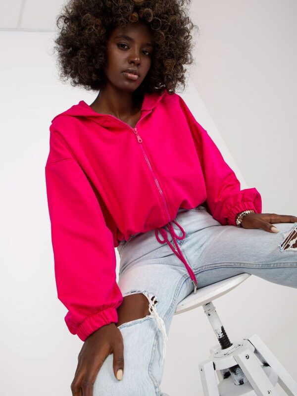 Bluza Damska Model RV-BL-8081.36P Fuksja - Rue Paris - obrazek 3