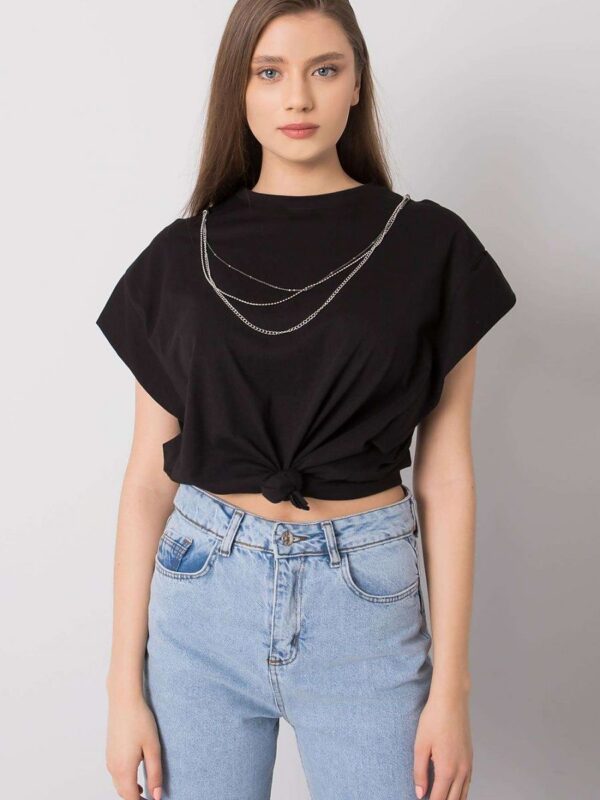 Bluzka Model 157-TS-4170.82 Black - Rue Paris - obrazek 2
