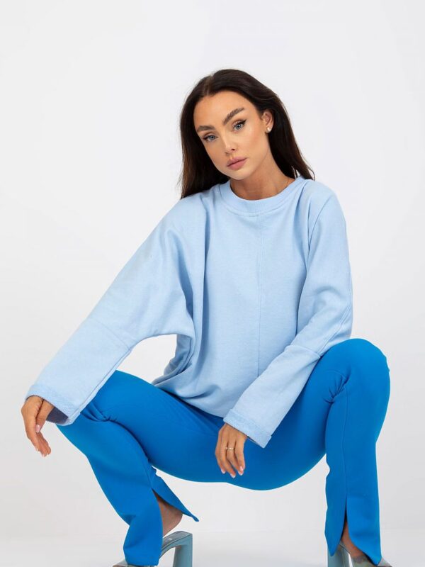 Bluza Damska Model RV-BL-8080.56 Light Blue - Rue Paris