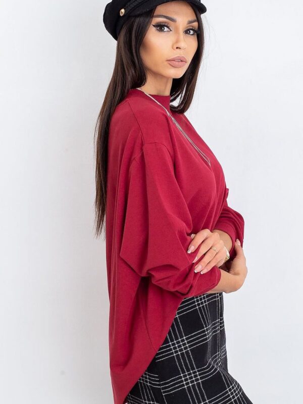 Bluza Damska Model RV-BL-5185.87P Bordo - BFG - obrazek 2