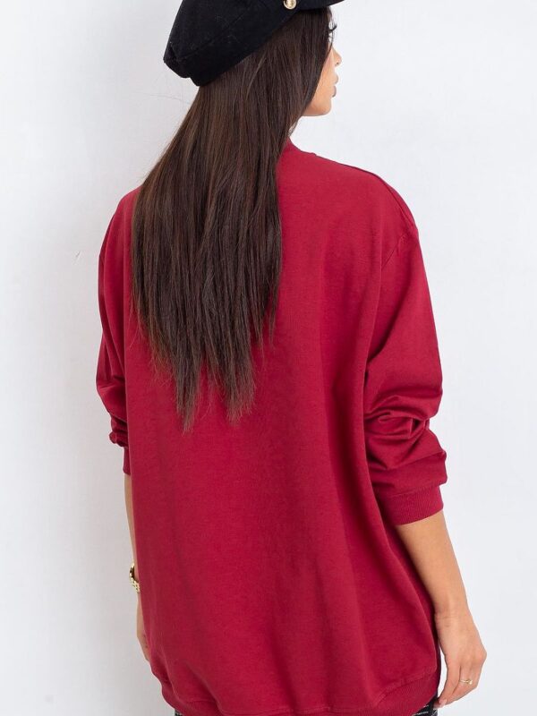 Bluza Damska Model RV-BL-5185.87P Bordo - BFG - obrazek 3