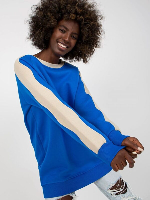 Bluza Damska Model RV-TU-8231.78P Dark Blue - Rue Paris