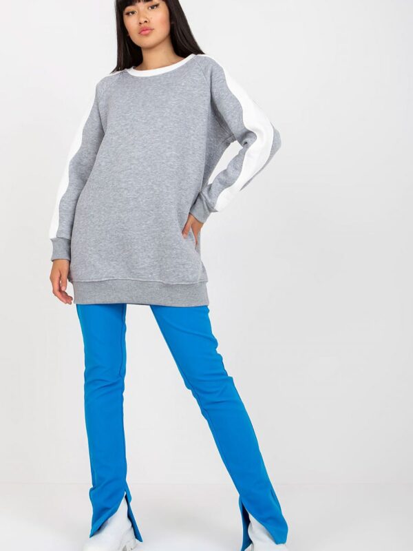 Bluza Damska Model RV-TU-8231.78P Grey - Rue Paris