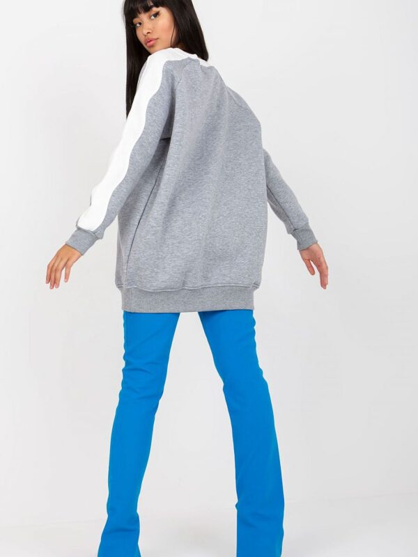 Bluza Damska Model RV-TU-8231.78P Grey - Rue Paris - obrazek 3
