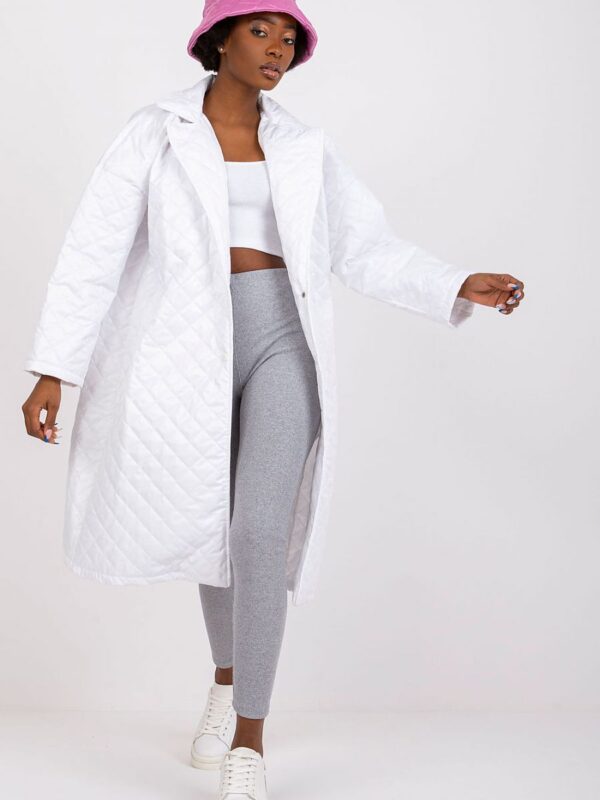 Płaszcz Damski Model EM-PL-655.91 White - Ex Moda