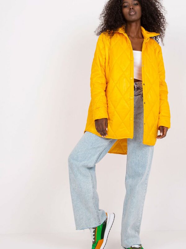 Kurtka Damska Model RV-KR-003.00P Dark Yellow - Rue Paris