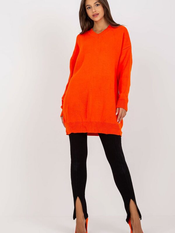 Sukienka Model LC-SW-0341.38P Orange - Rue Paris - obrazek 2