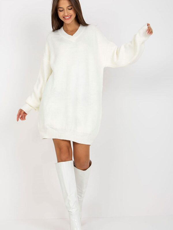 Sukienka Model LC-SW-0341.38P Ecru - Rue Paris - obrazek 2