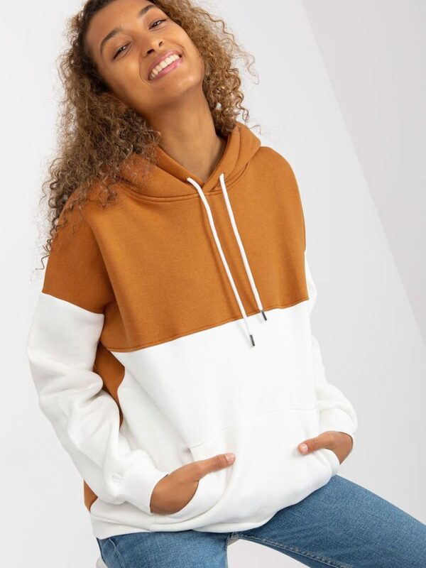 Bluza Damska Model AP-BL-AP-3001.98P Light Brown - Rue Paris - obrazek 2